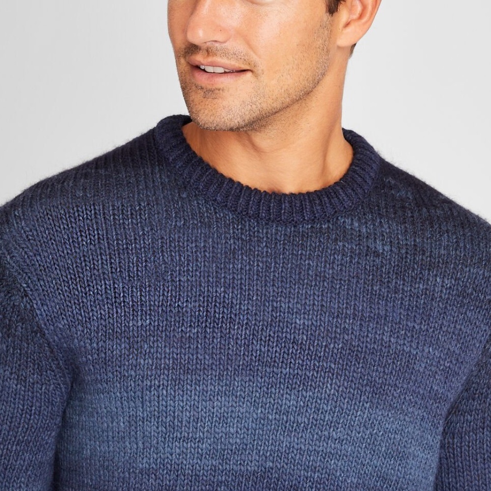 Ombré Crewneck - Brand ew - NEVER WORN - Navy Mix - Picture 3 of 4